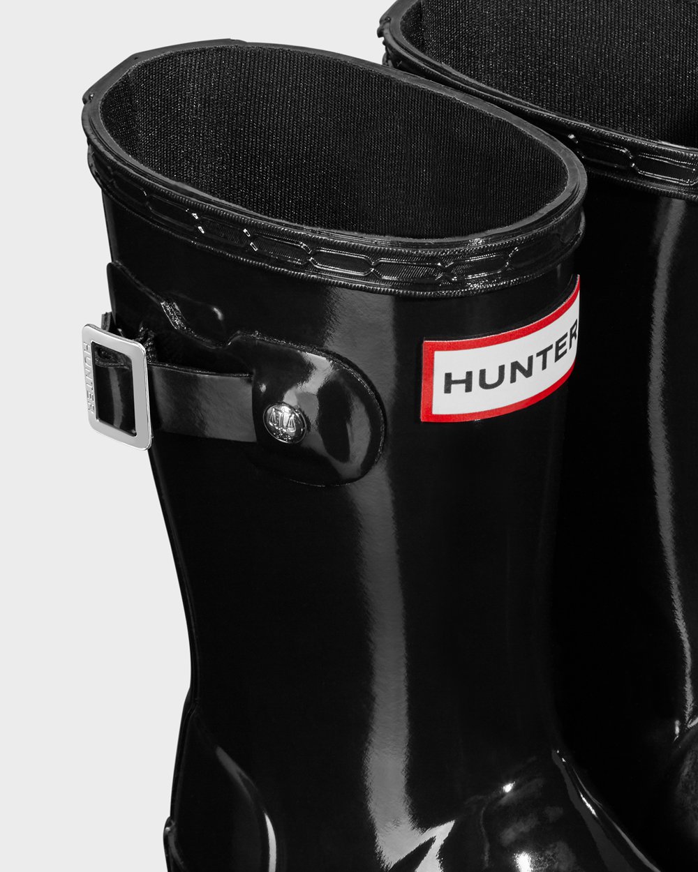 Hunter Niños Original Little Gloss - Botas de Lluvia Negras - 801-PYJORL